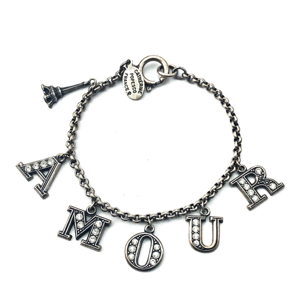 Catherine Popesco France Amour Silver Bracelet
